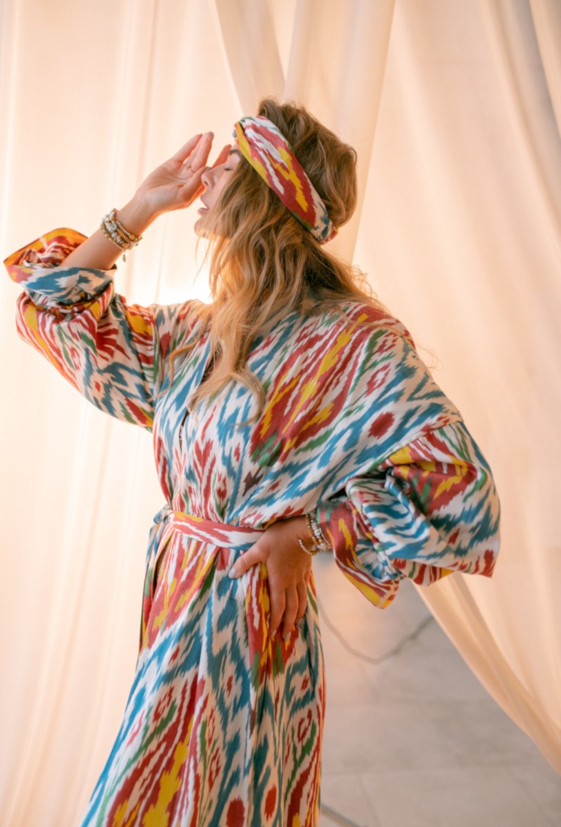 Шелковый кафтан SPRING - фото 81320