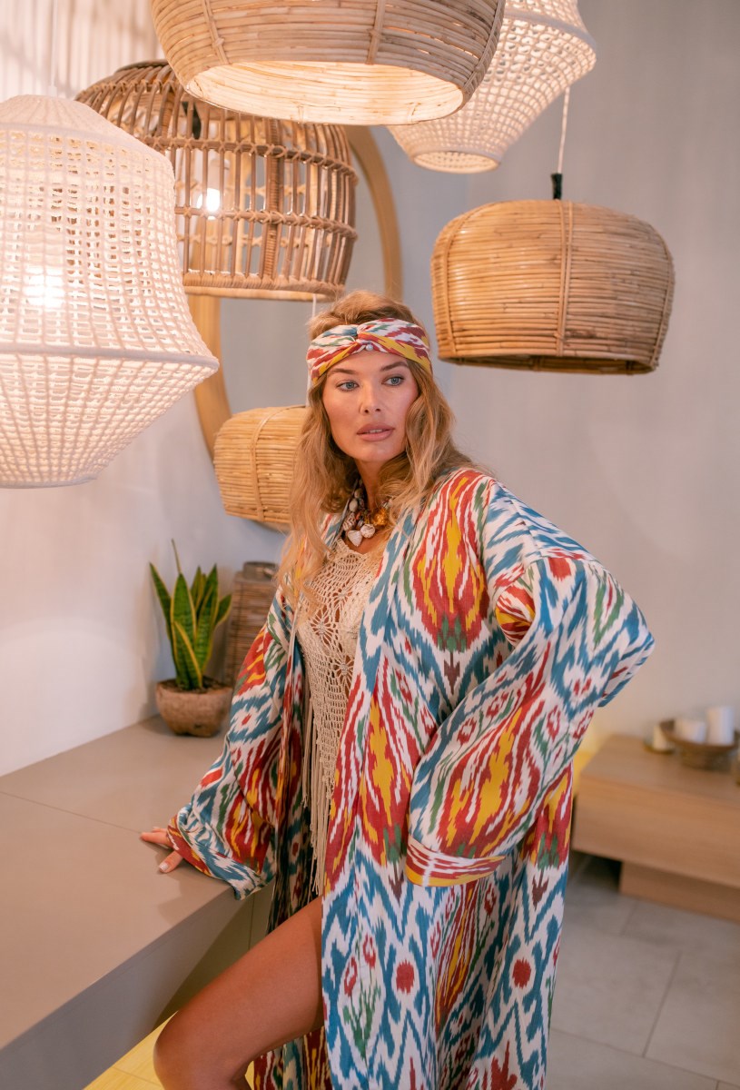 Шелковый кафтан SPRING - фото 81322