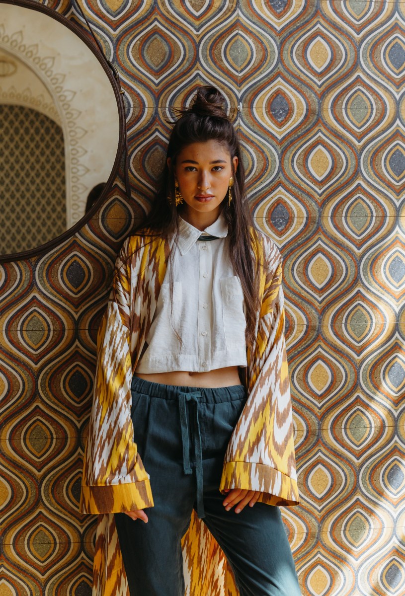 Шелковое кимоно FIRE - фото 81337