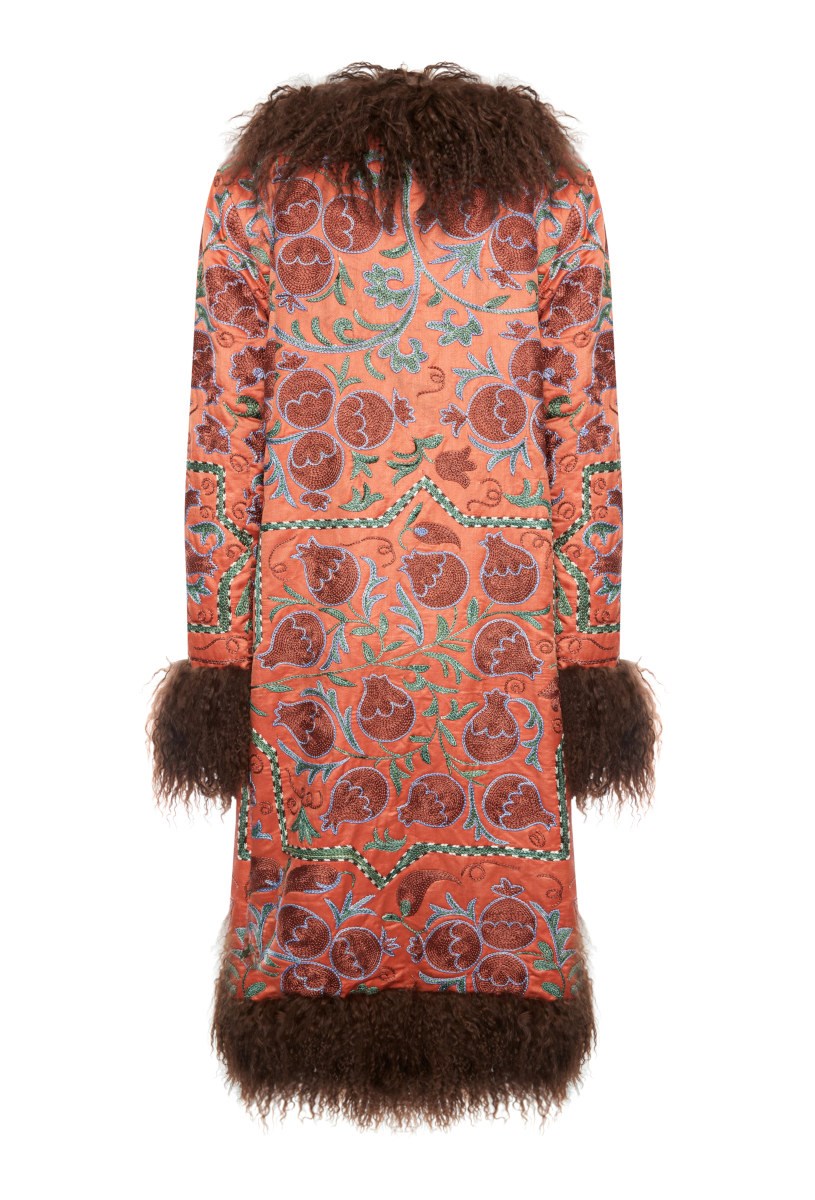 Шелковое пальто TILDA - фото 81345