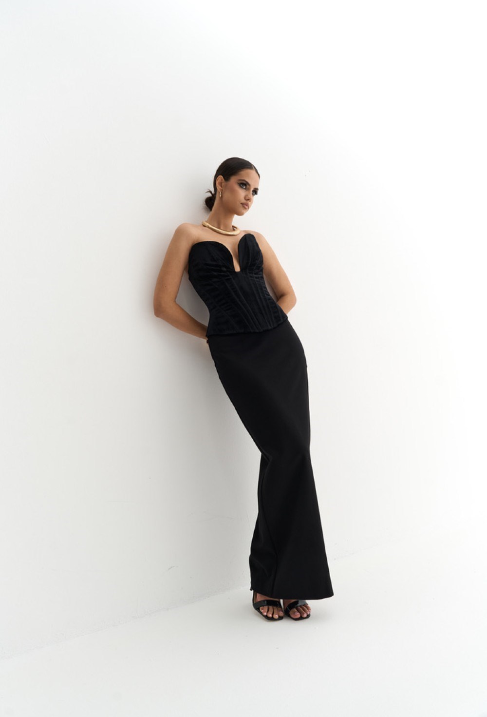 Бархатный корсет HEART - фото 82227