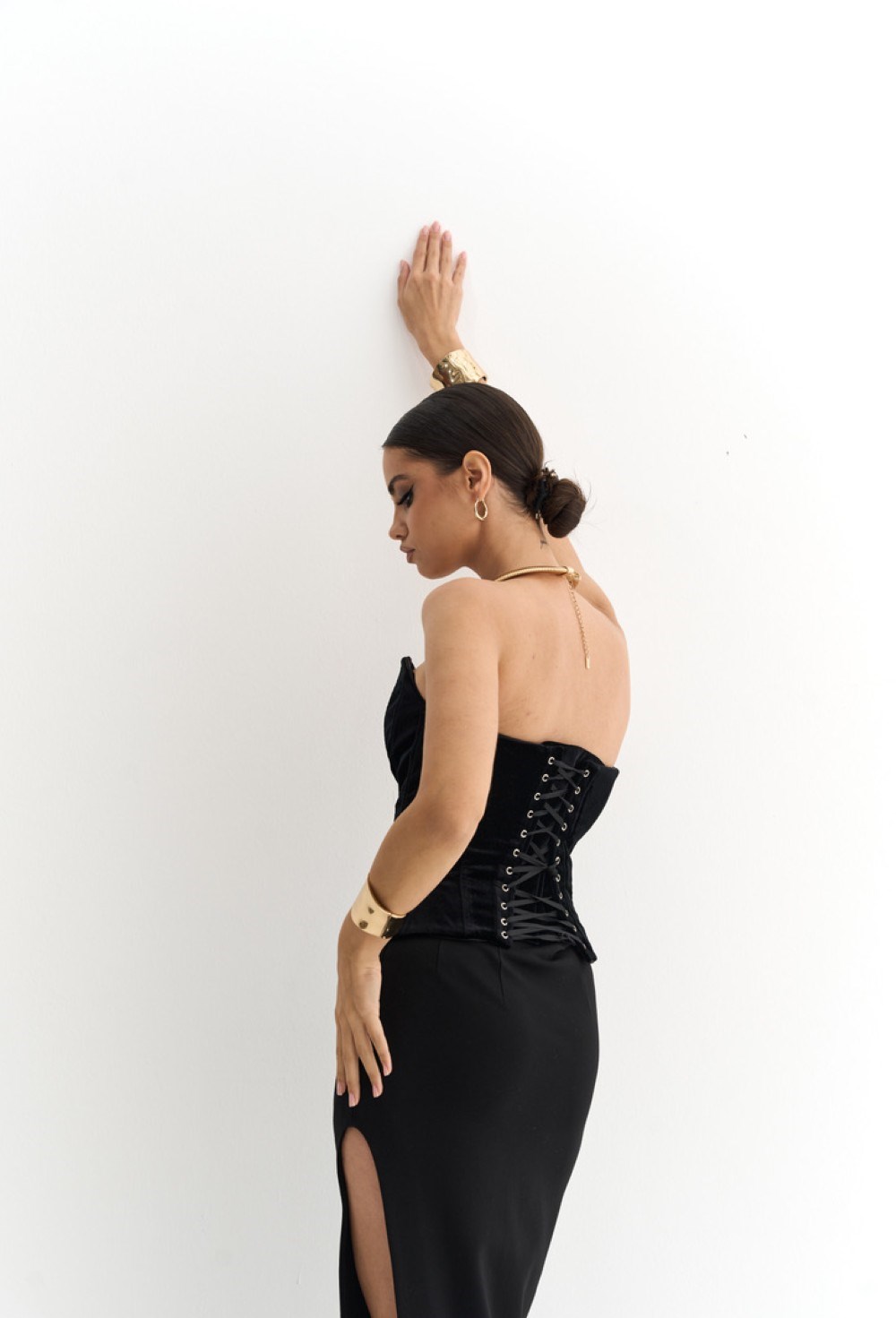 Бархатный корсет HEART - фото 82228