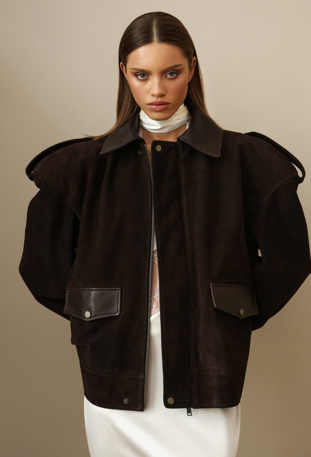 Куртка BROWN SUEDE - фото 82796