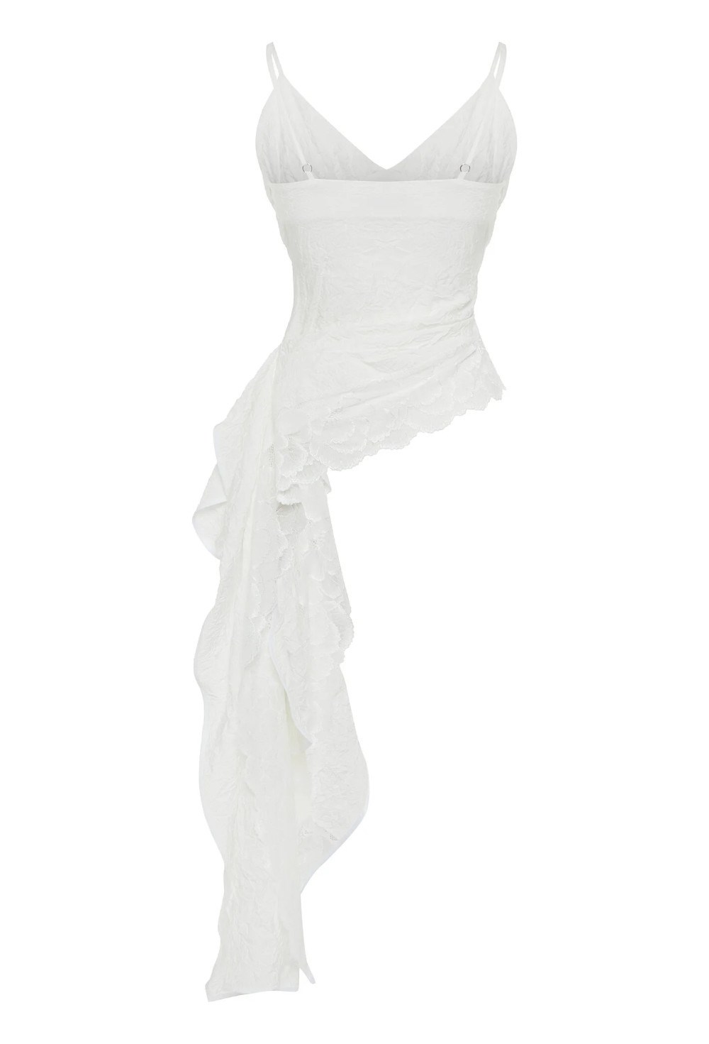 Топ белый с кружевом - фото 82862