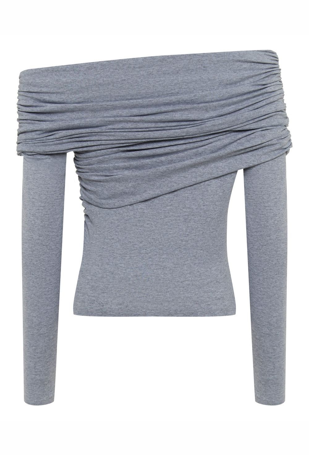 Лонгслив с ассиметричными плечами - фото 82869