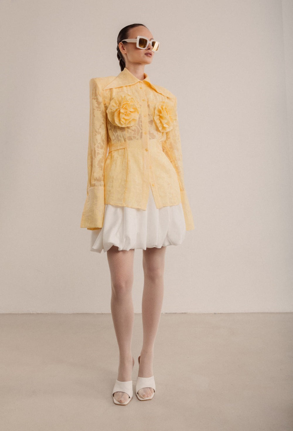 Рубашка с розами - фото 82993