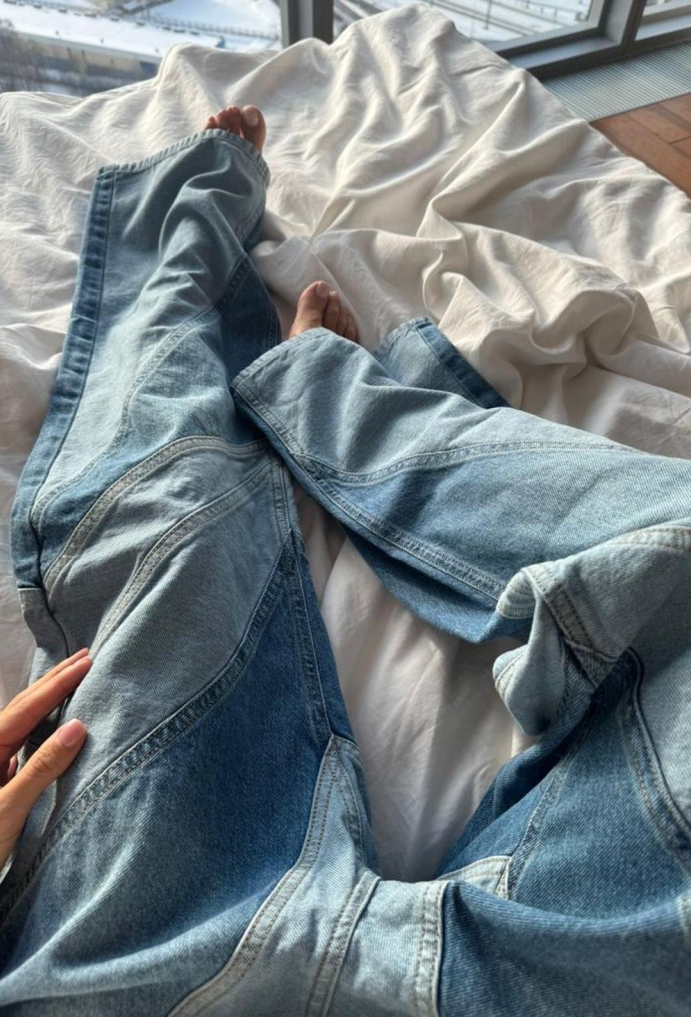 Джинсы JANE COLOR BLOCK - фото 83160