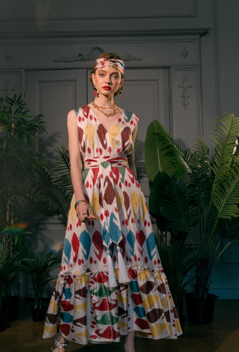 Шелковое платье LILI - фото 83396