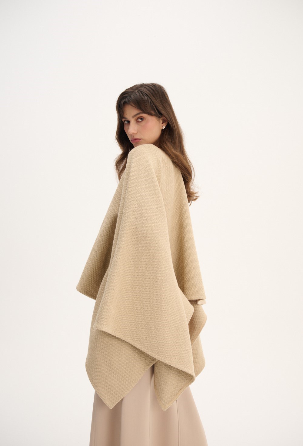 пончо “ребристая гладь” - фото 83670