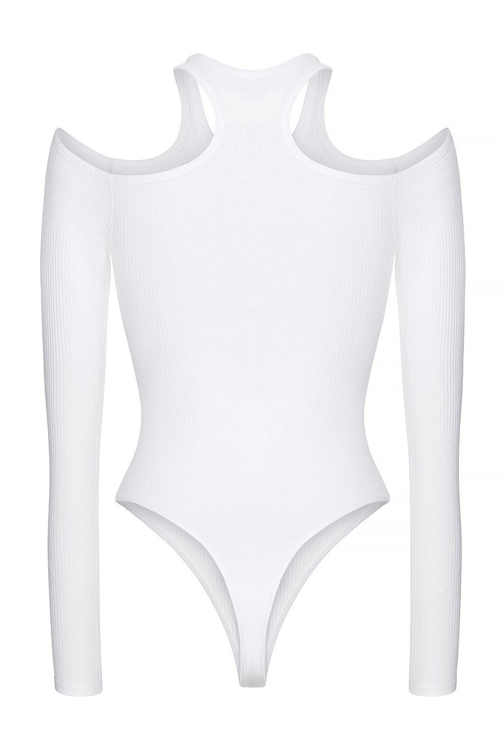 Боди с вырезами на плечах из трикотажа - фото 84184