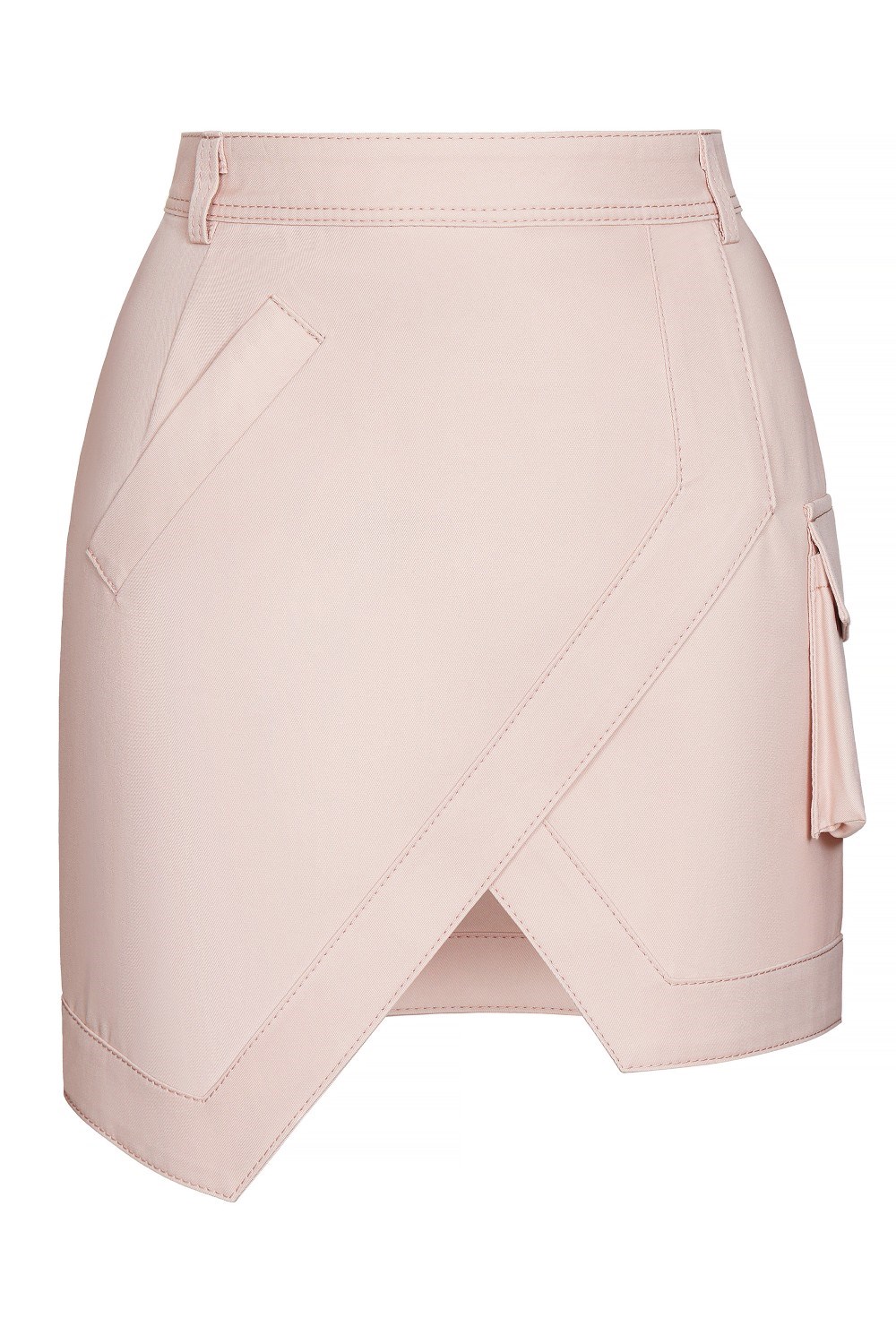 Юбка на высокой посадке с карманом-сумочкой - фото 84239