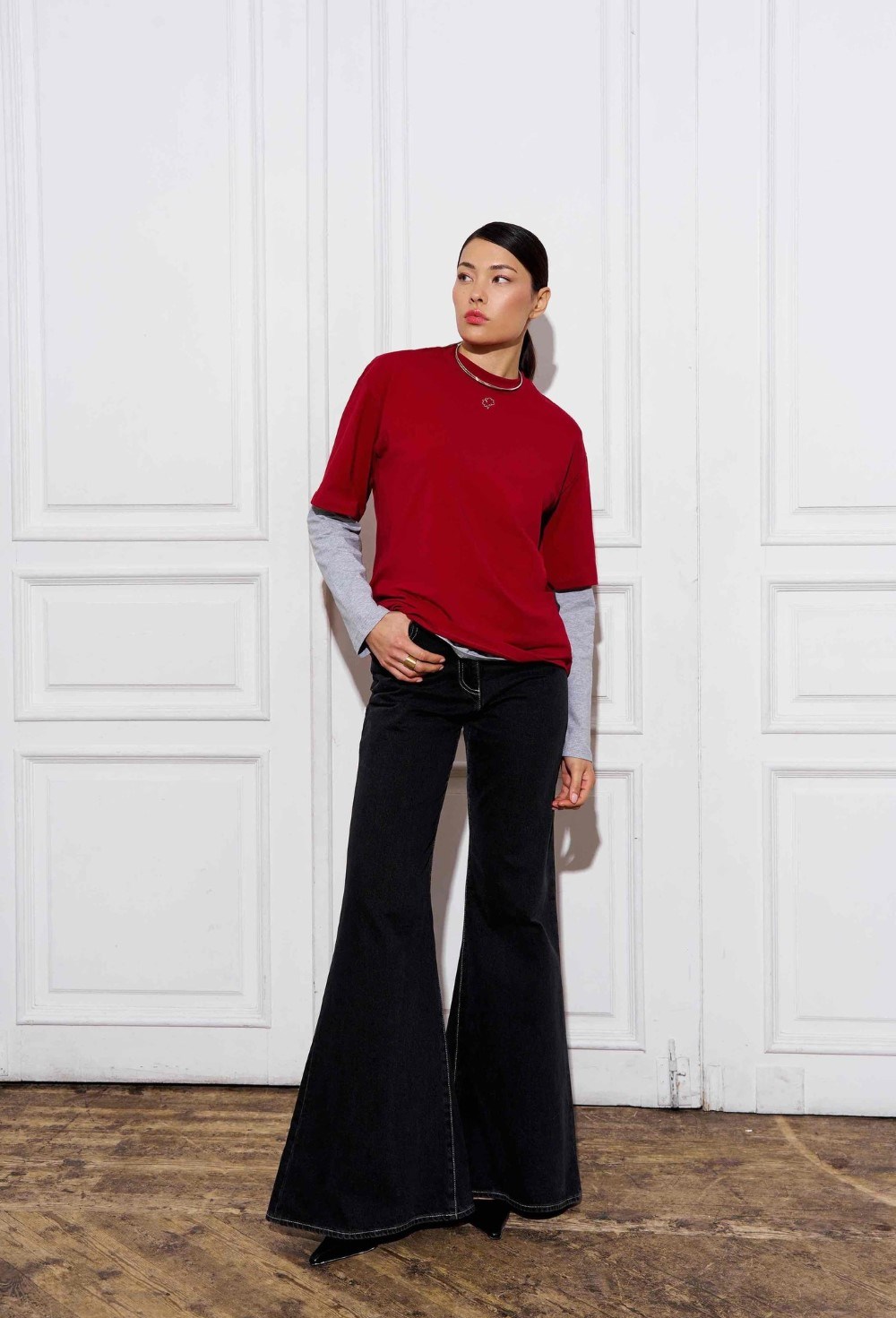 Джинсы клеш - фото 84358