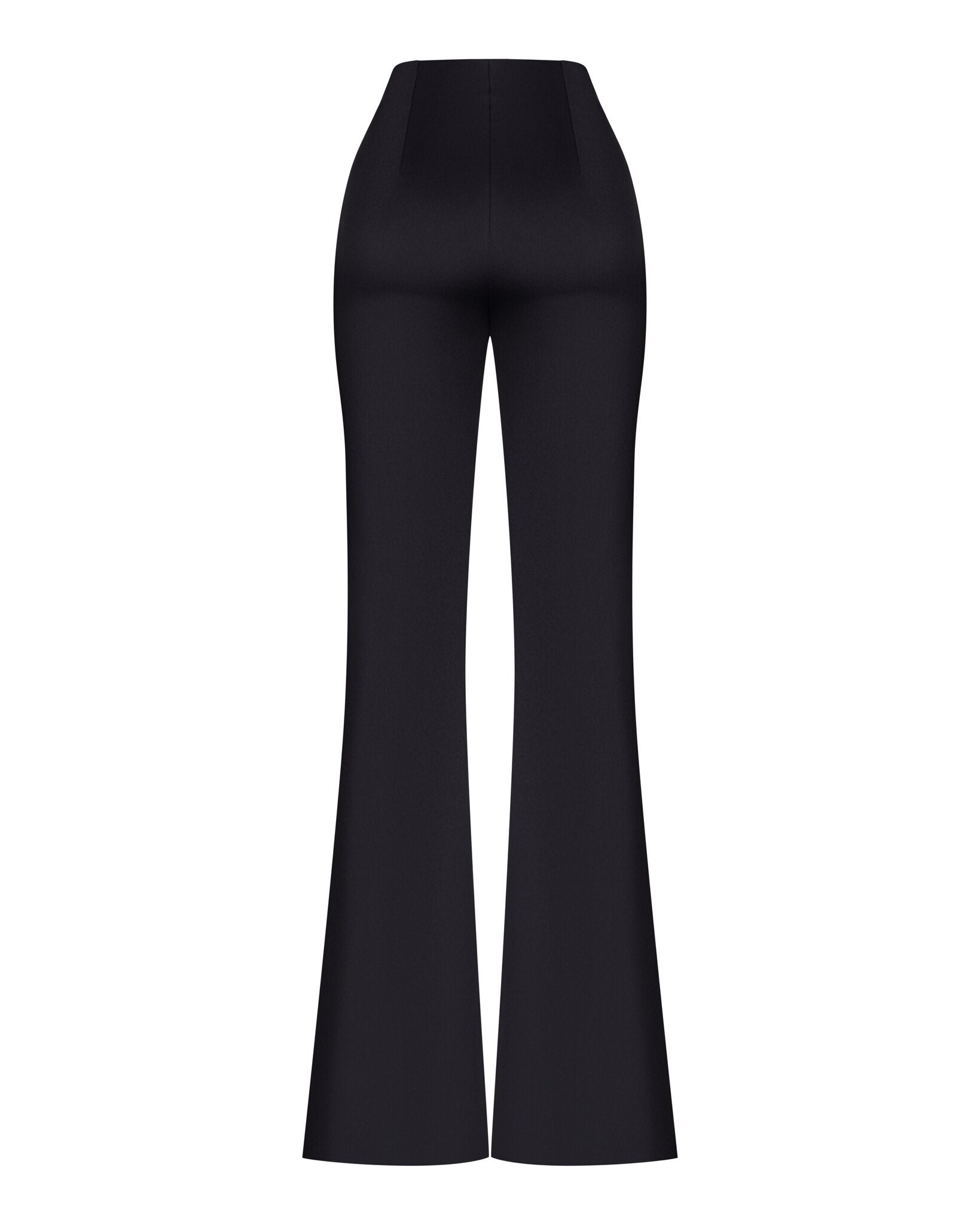 Брюки клеш из вискозы - фото 84374