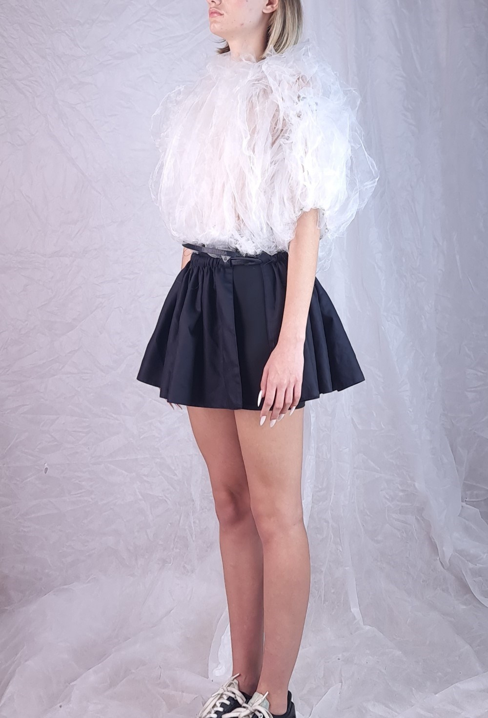 СВИТЕР ИЗ ПРОЗРАЧНЫХ ЛЕНТ - фото 84572