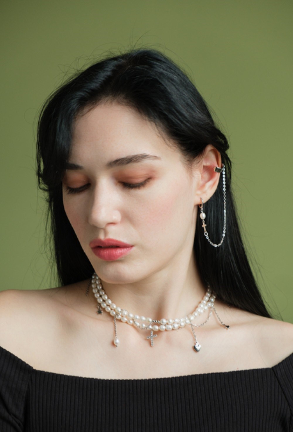 Кафф с серьгой MORE DRAMA - фото 86372