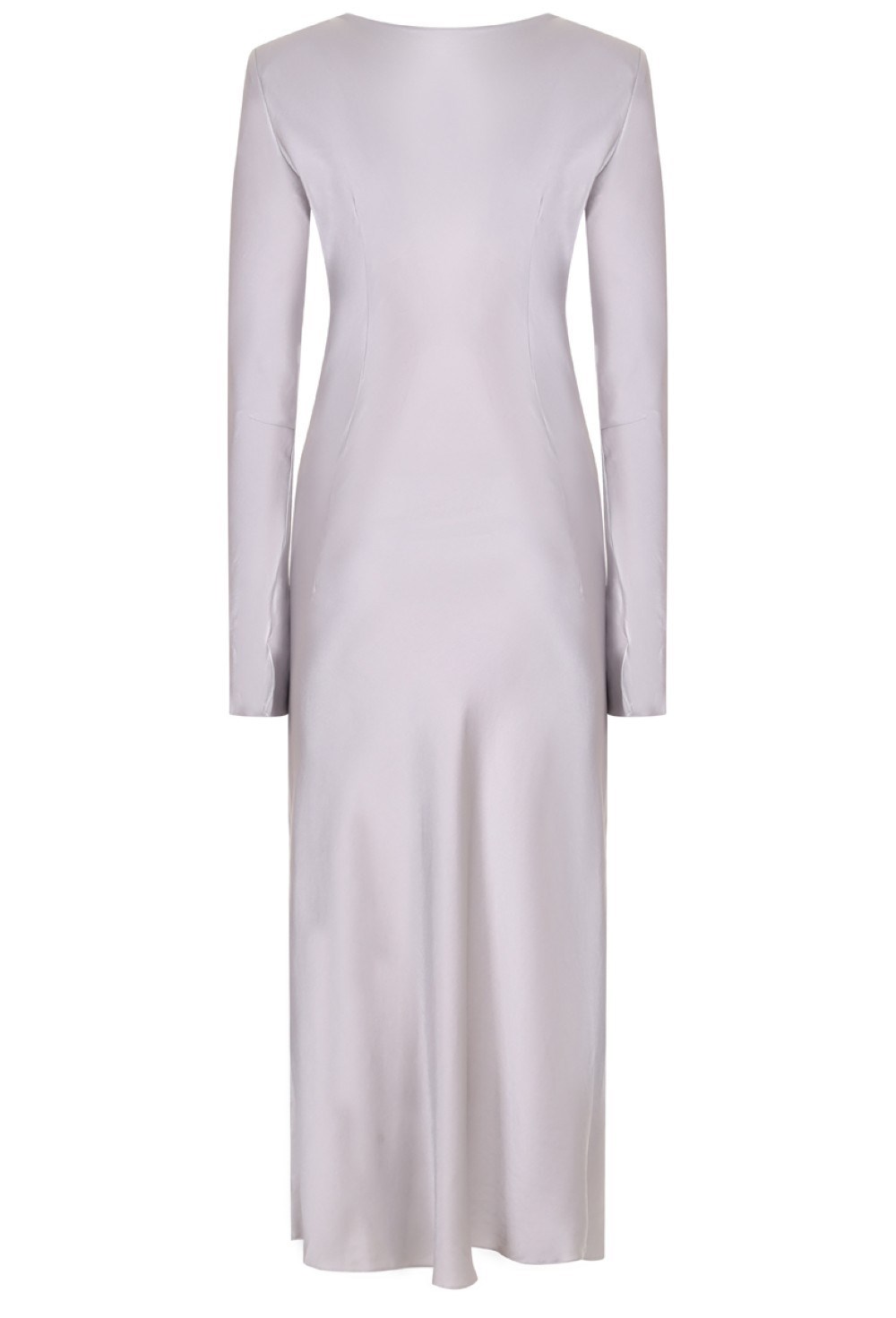 Платье миди атласное - фото 87262