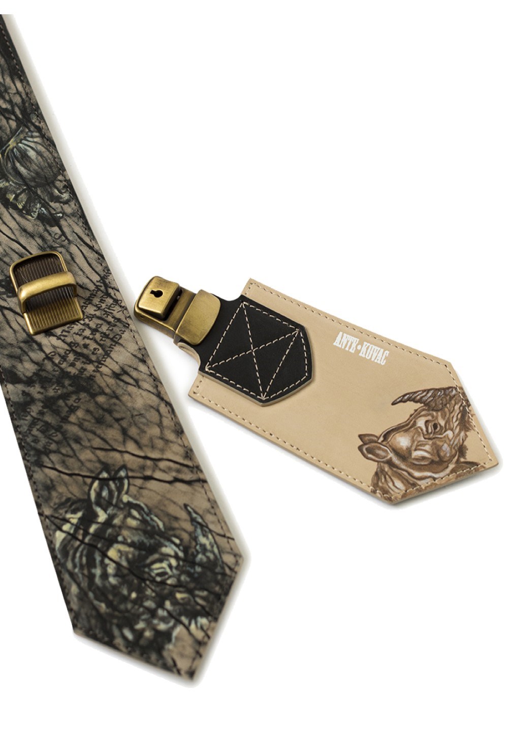 Галстук "Носорог Дюрера" - фото 87318