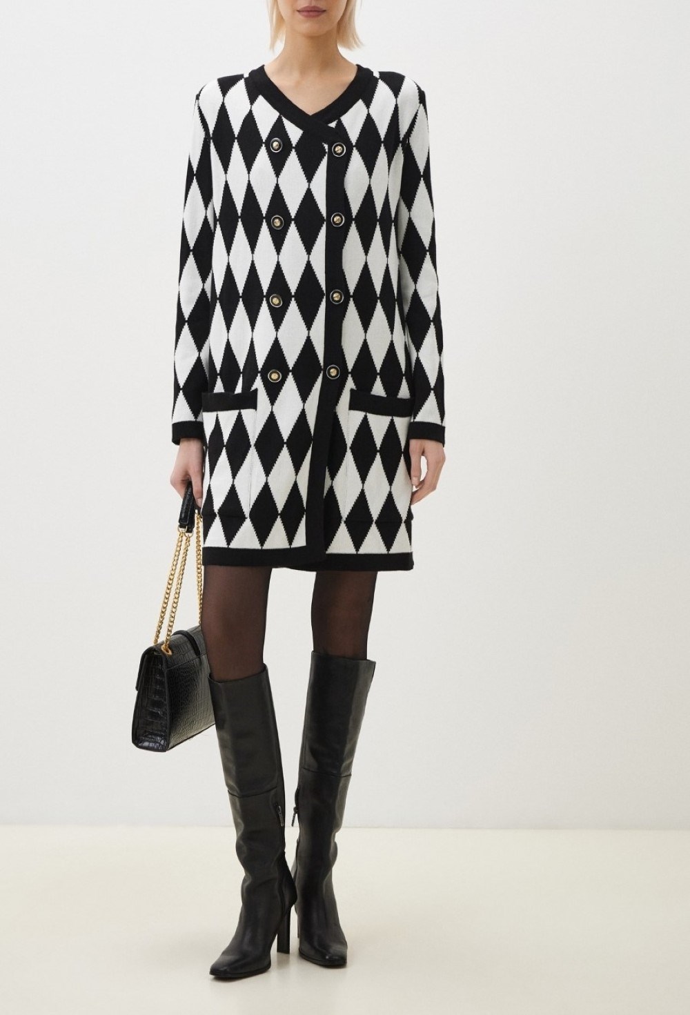 Кардиган-платье "Ромб" - фото 88741