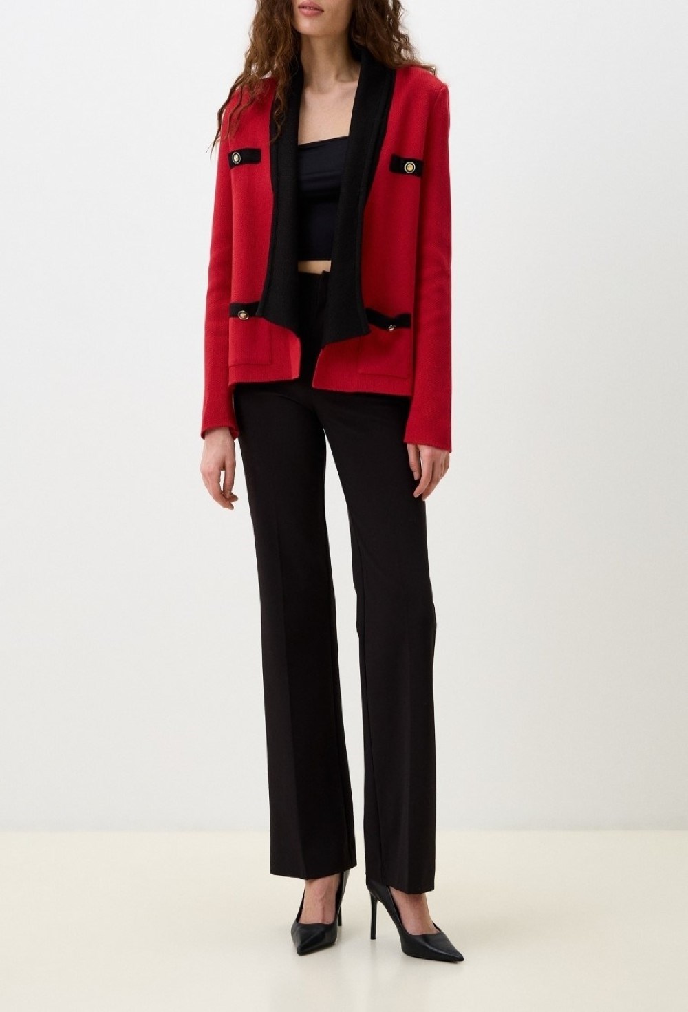 Жакет с воротником шаль - фото 88769