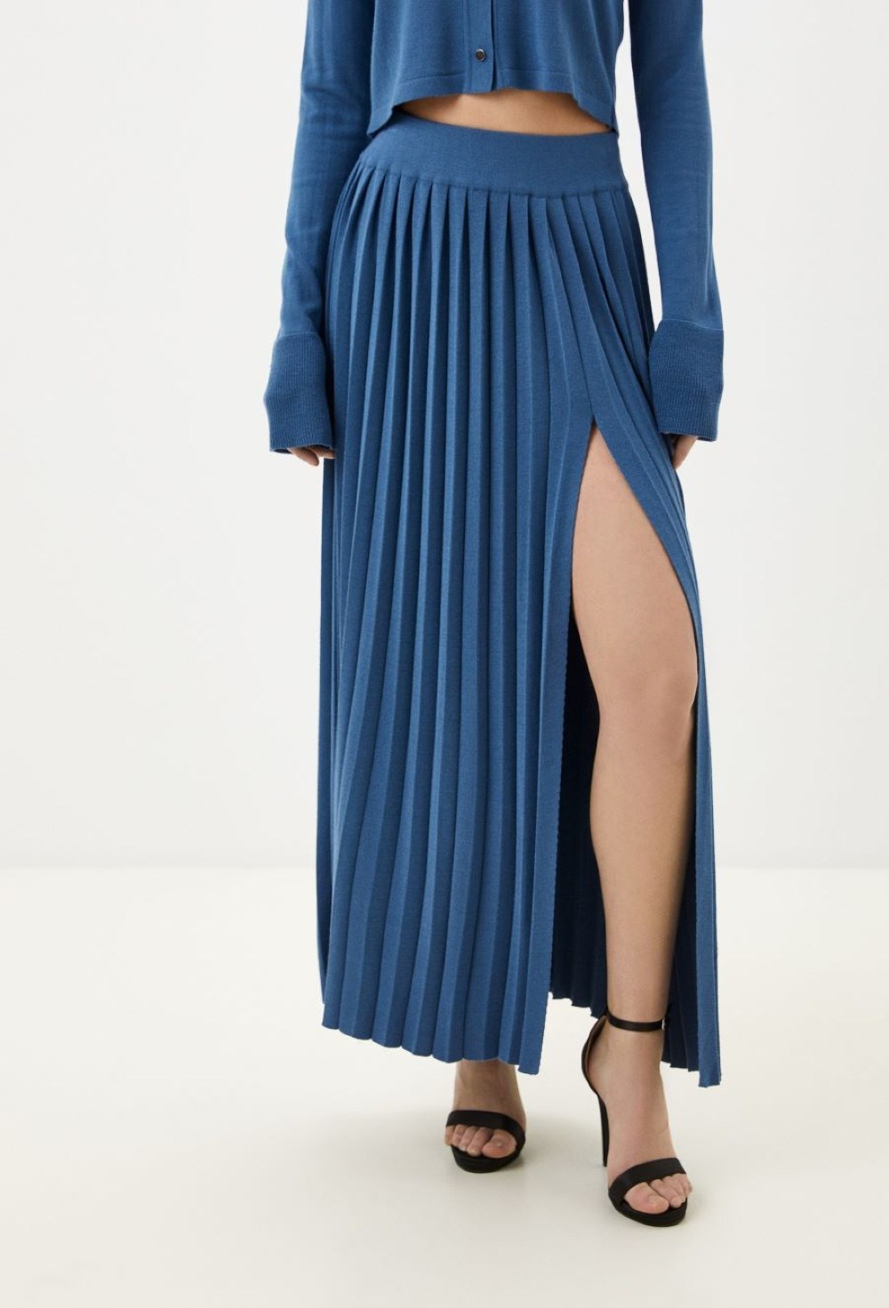 Юбка макси плиссе "Premium" silk - фото 88896