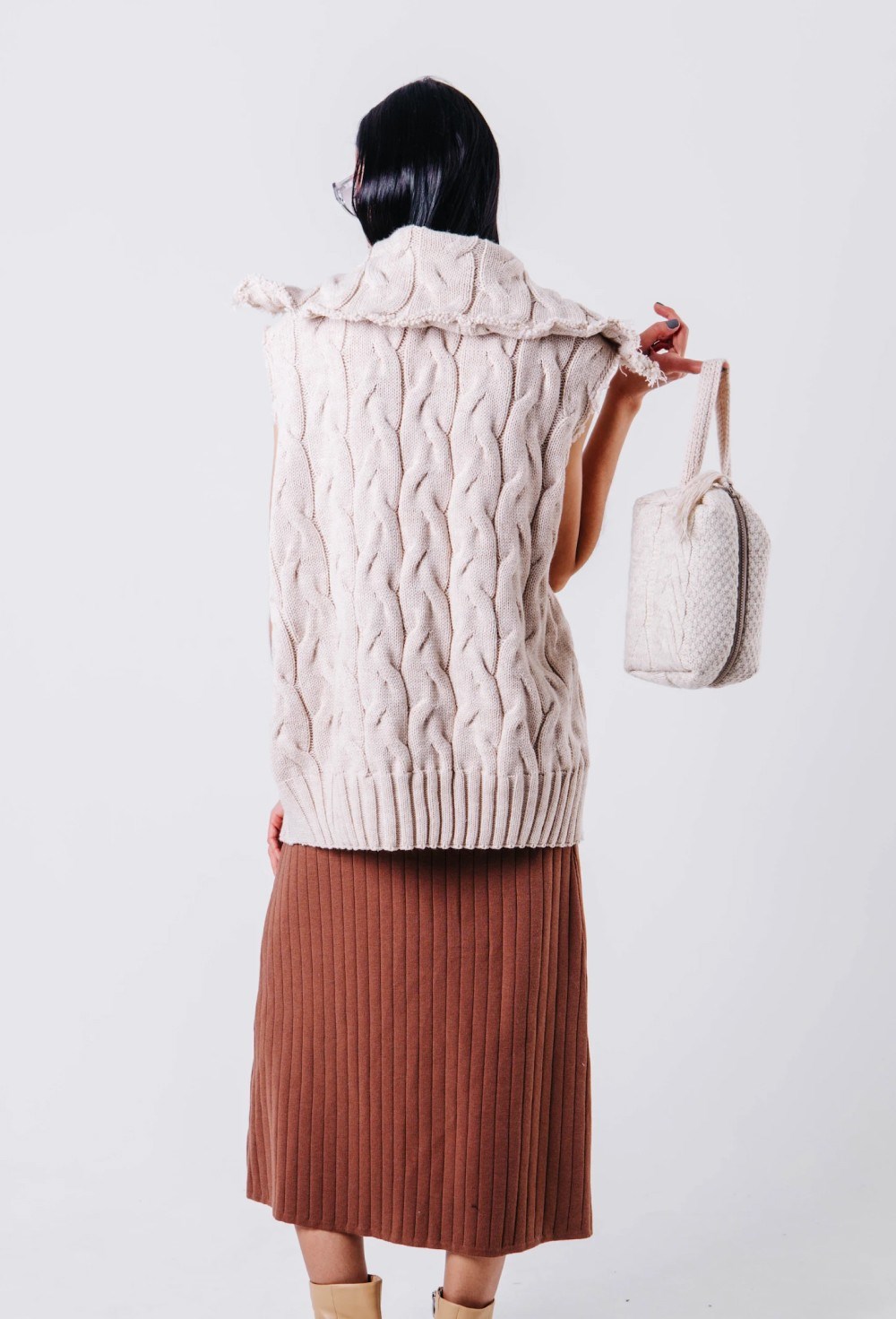 Жилет с косами - фото 88951