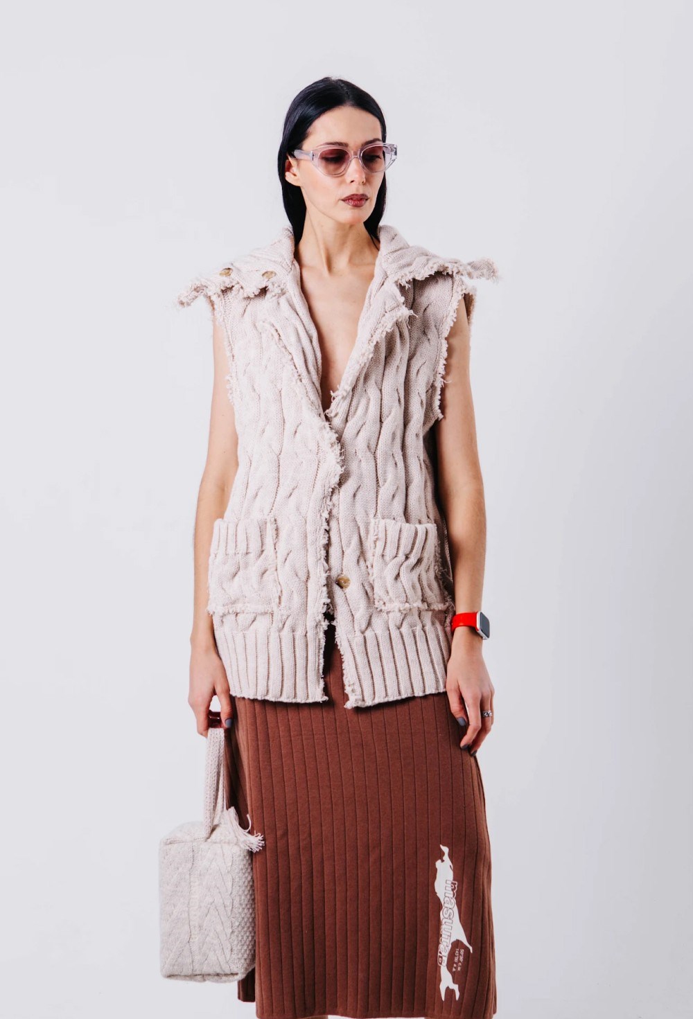 Жилет с косами - фото 88952