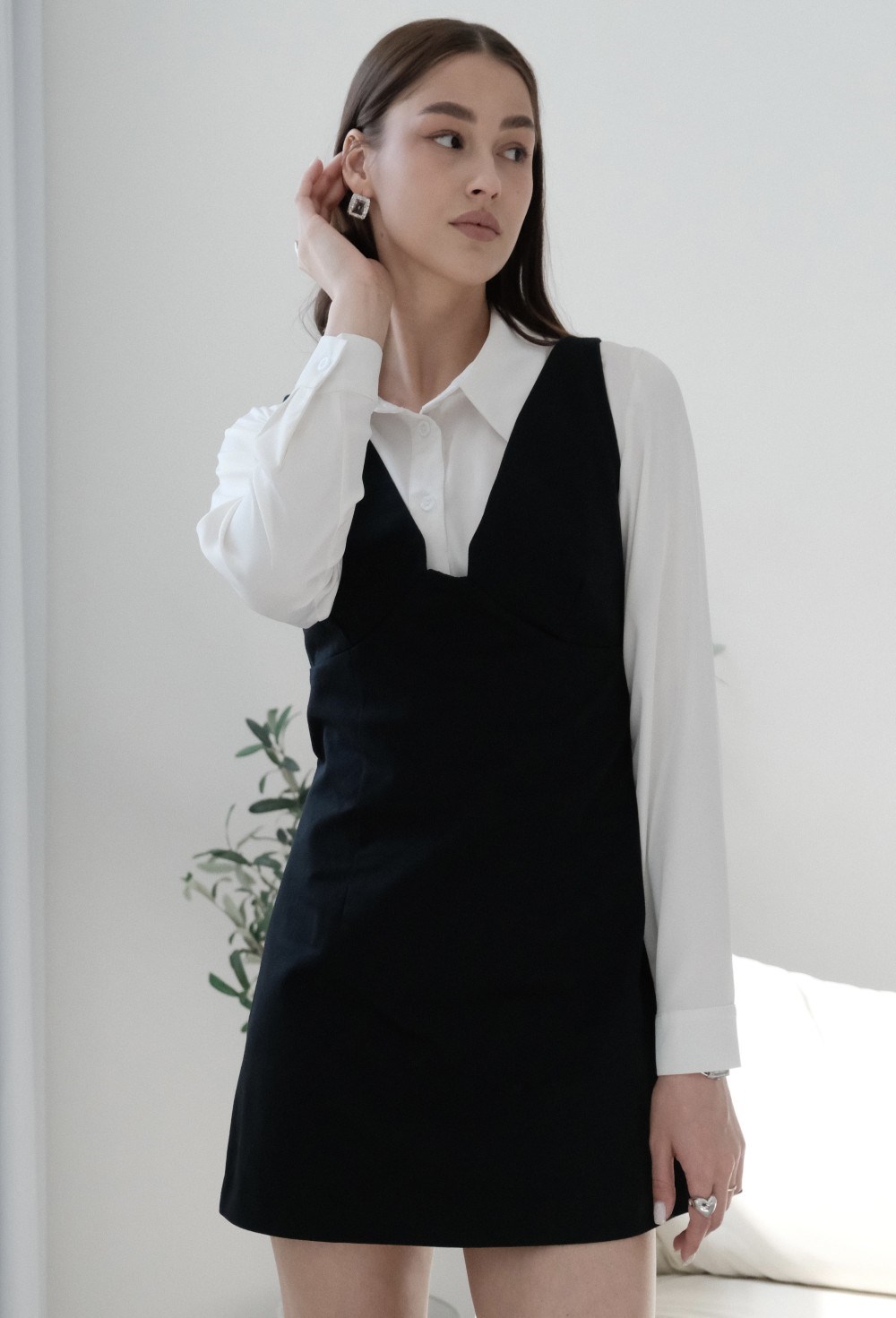 Платье мини А-силуэта - фото 89084