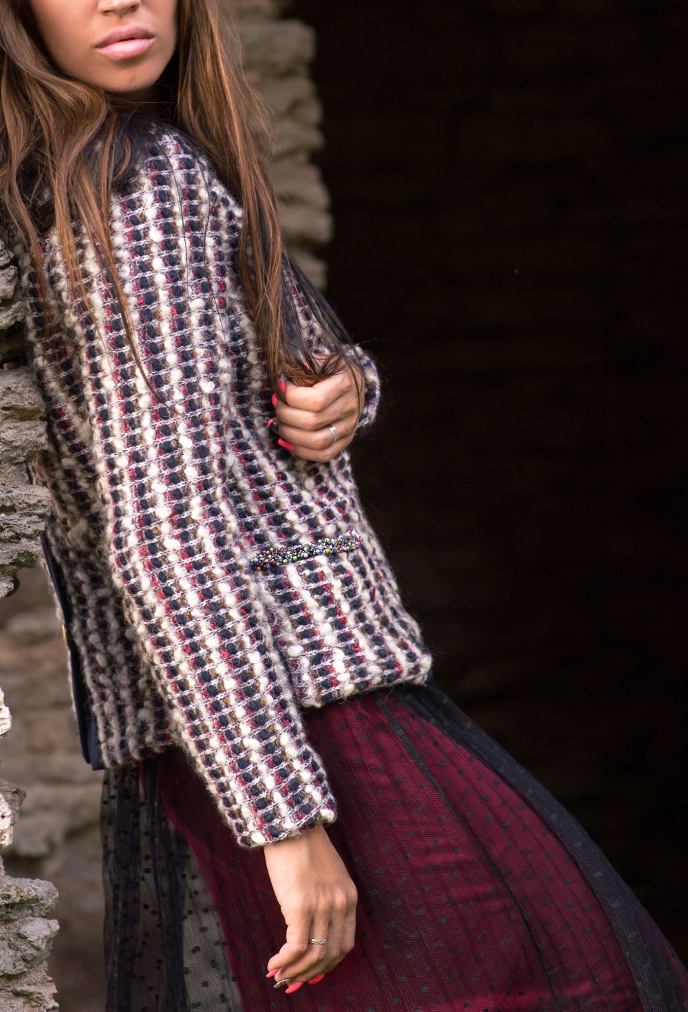 Кофта крупной вязки «Шанель» - фото 89248