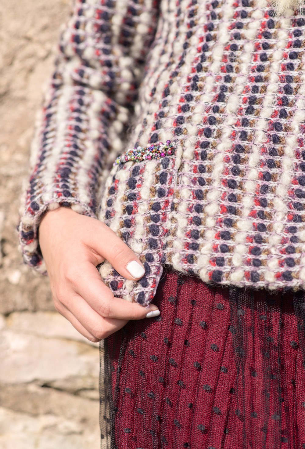 Кофта крупной вязки «Шанель» - фото 89249