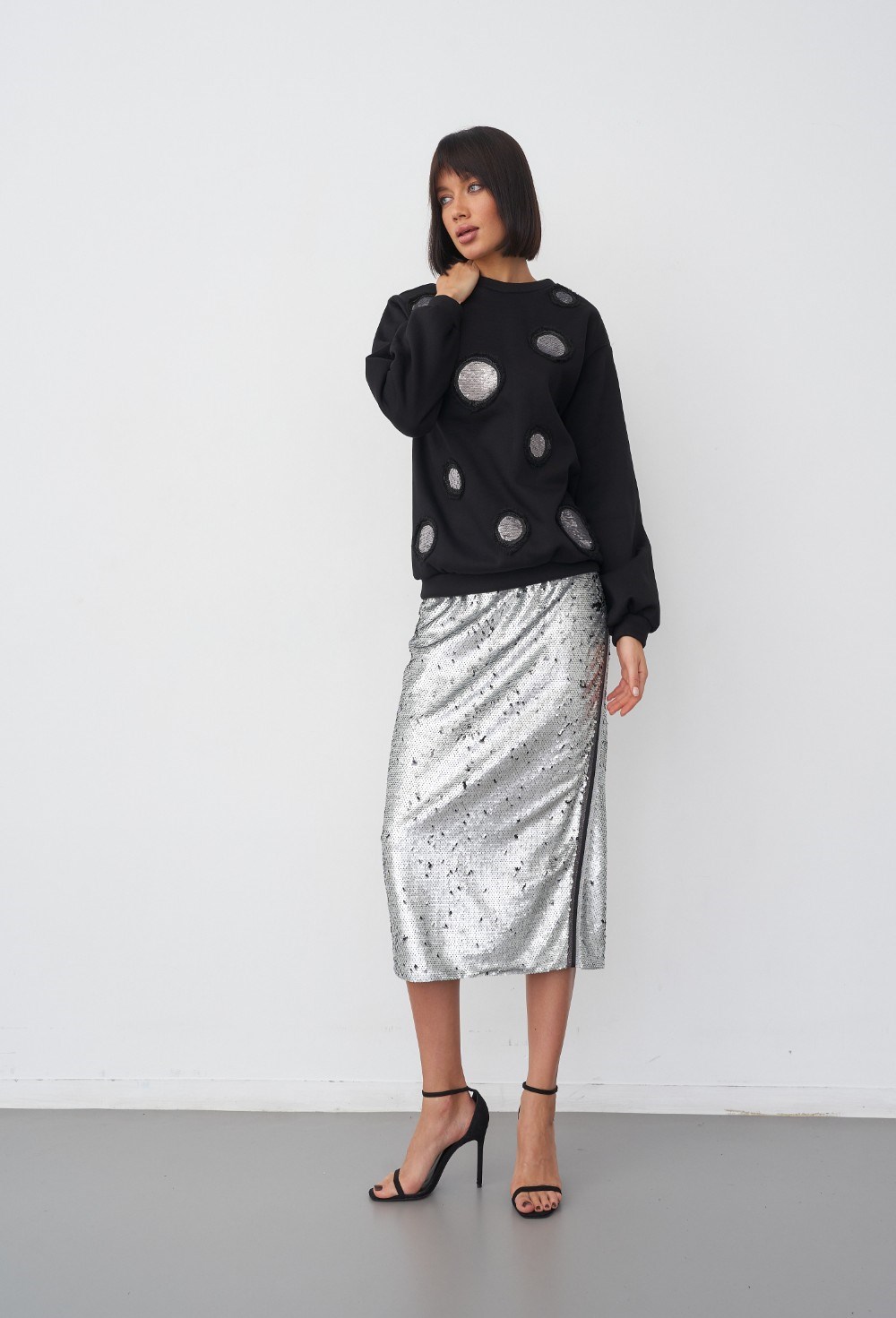 Юбка "Черное серебро" - фото 89369