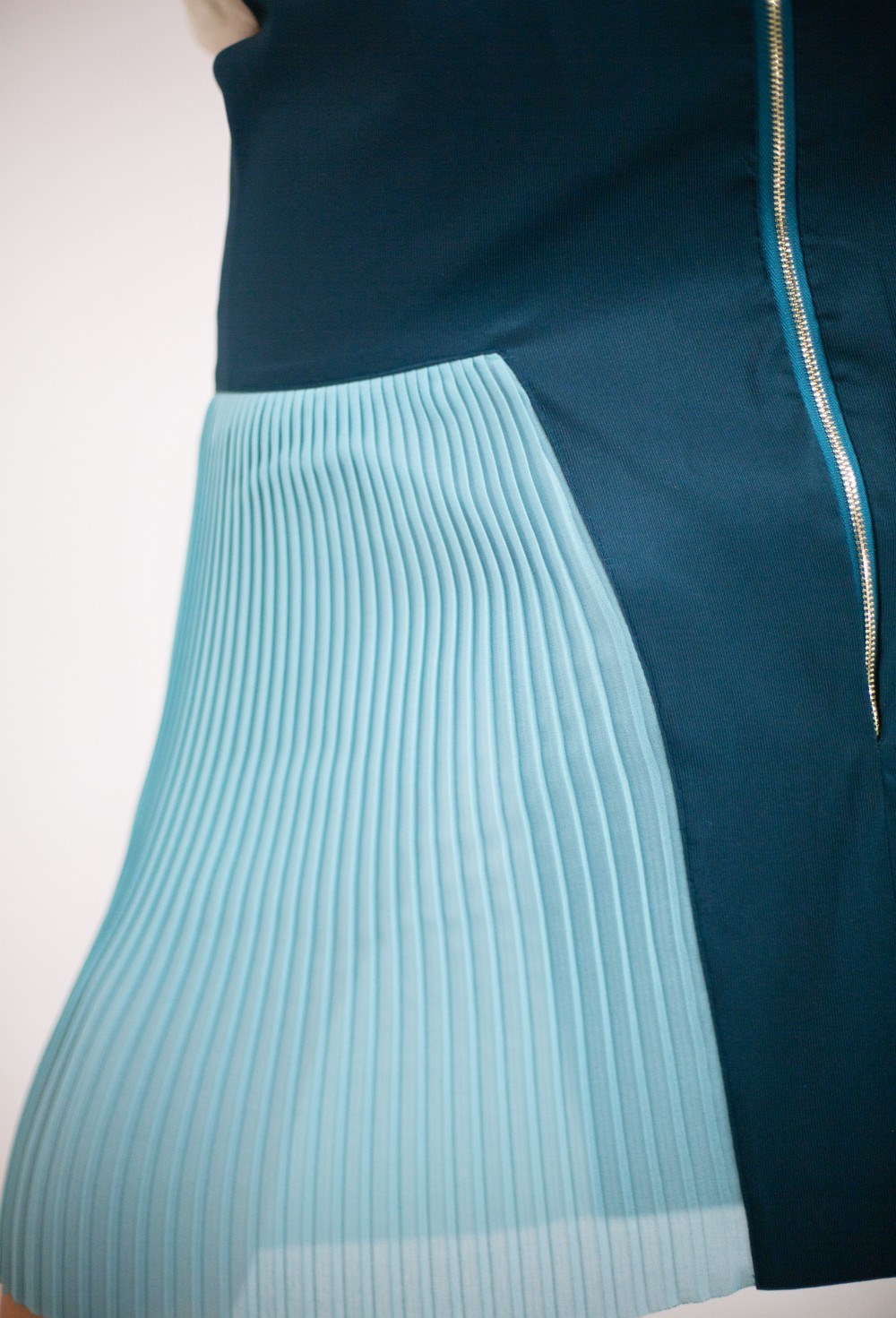 Юбка бирюза с о вставками - фото 89375