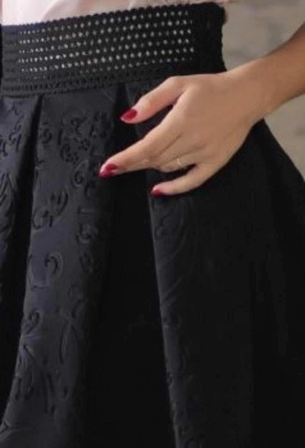 Юбка в складку «Черная роза» - фото 89380