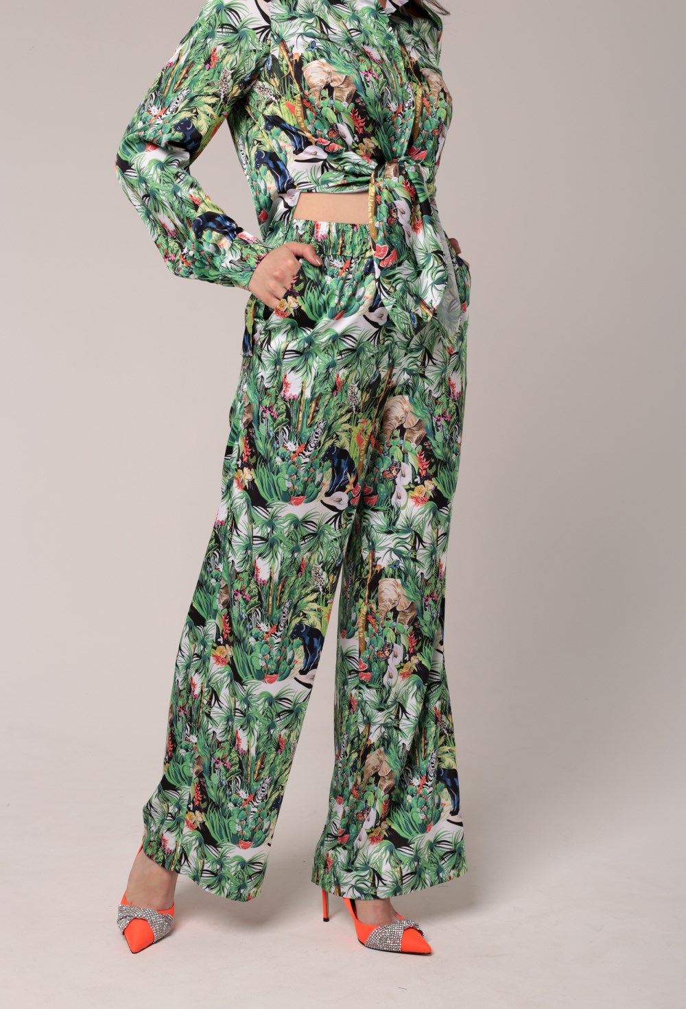 Брюки  ПРИНТ "САФАРИ" - фото 91107