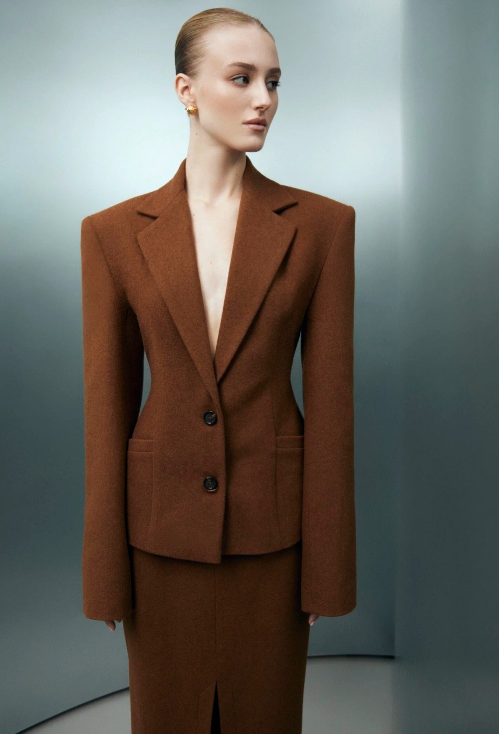 Пальто-жакет укороченное - фото 91513