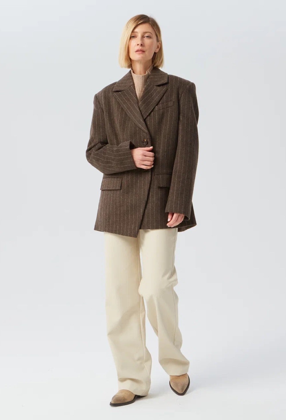 Пальто ассиметрия - фото 91574