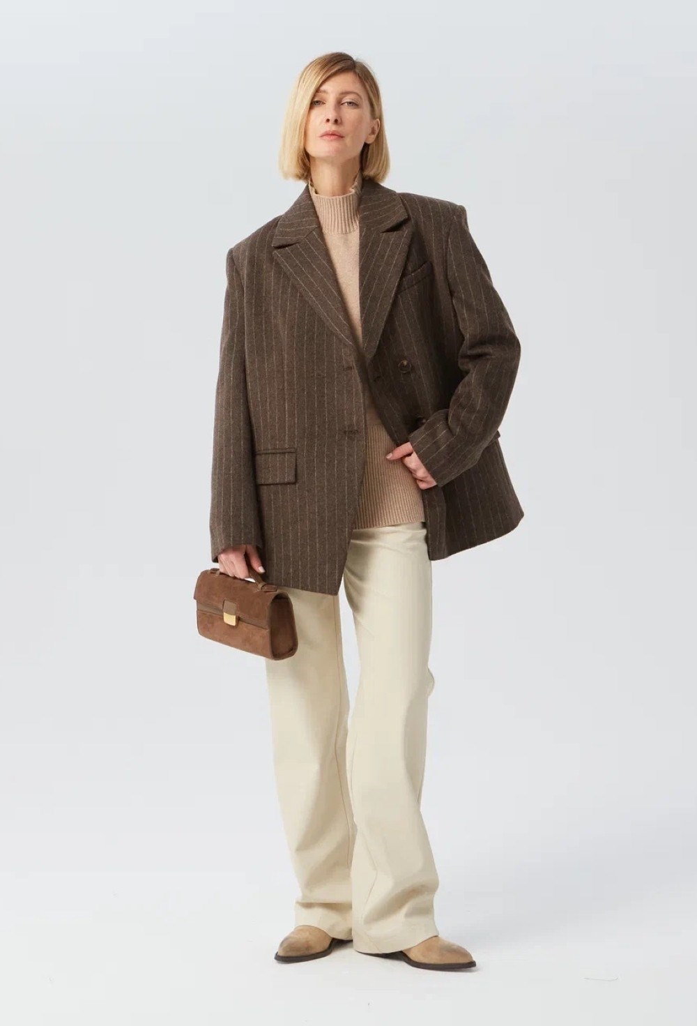 Пальто ассиметрия - фото 91576