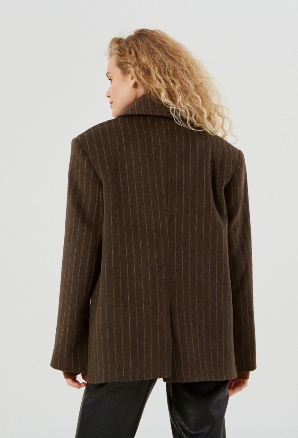 Пальто удлиненное с воротником - фото 91580