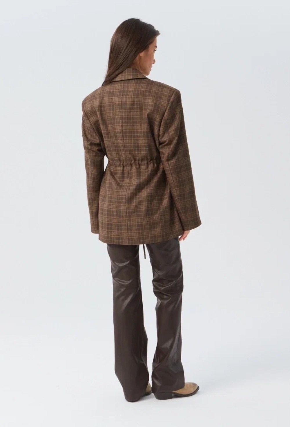 Жакет клетка на кулиске - фото 91625