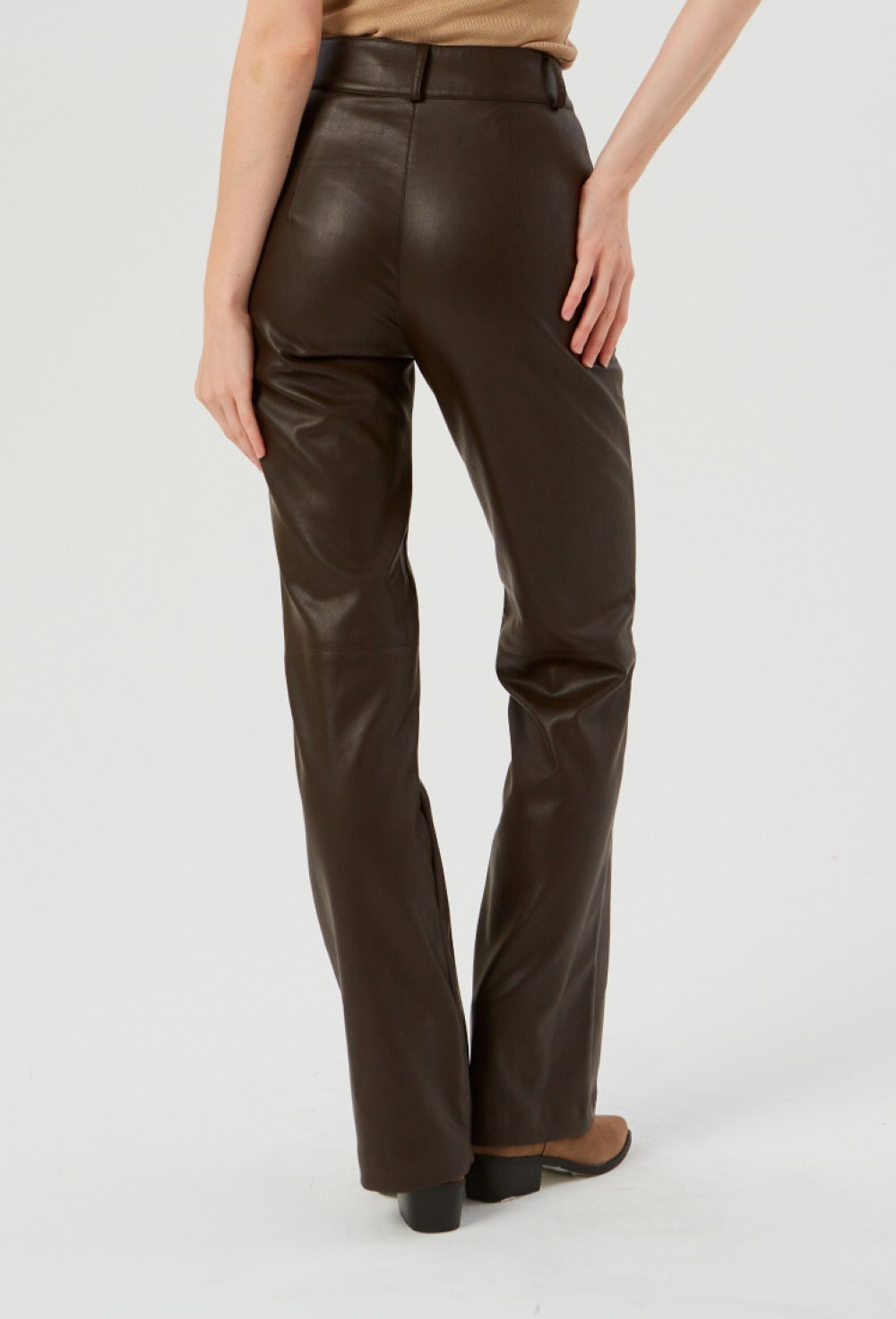 Брюки из экокожи - фото 91669