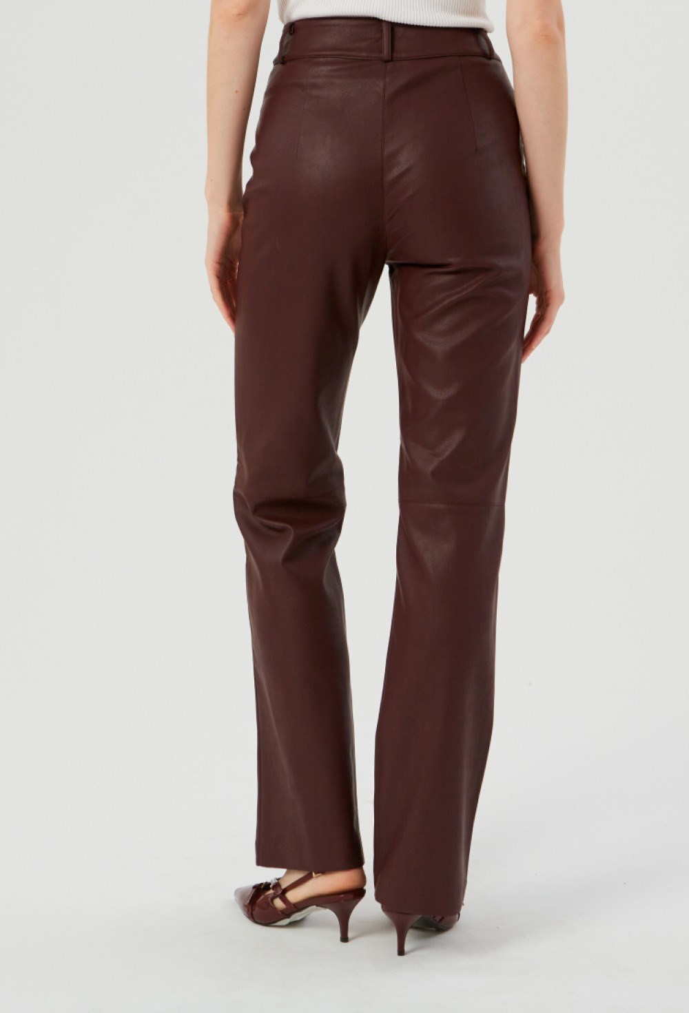 Брюки из экокожи - фото 91674