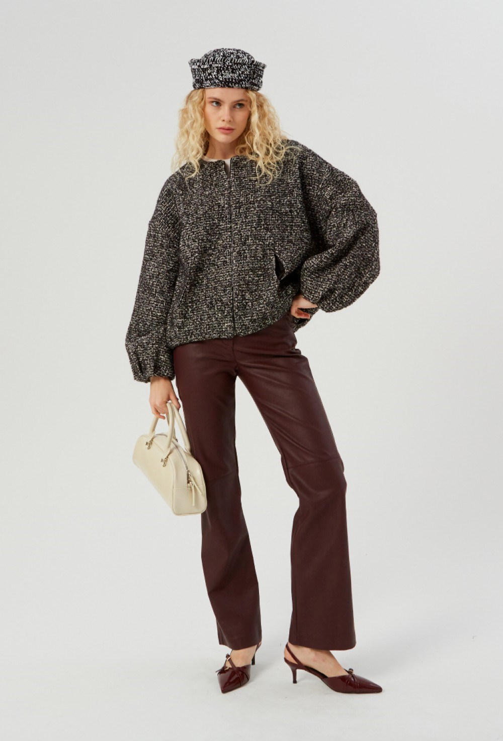 Брюки из экокожи - фото 91675