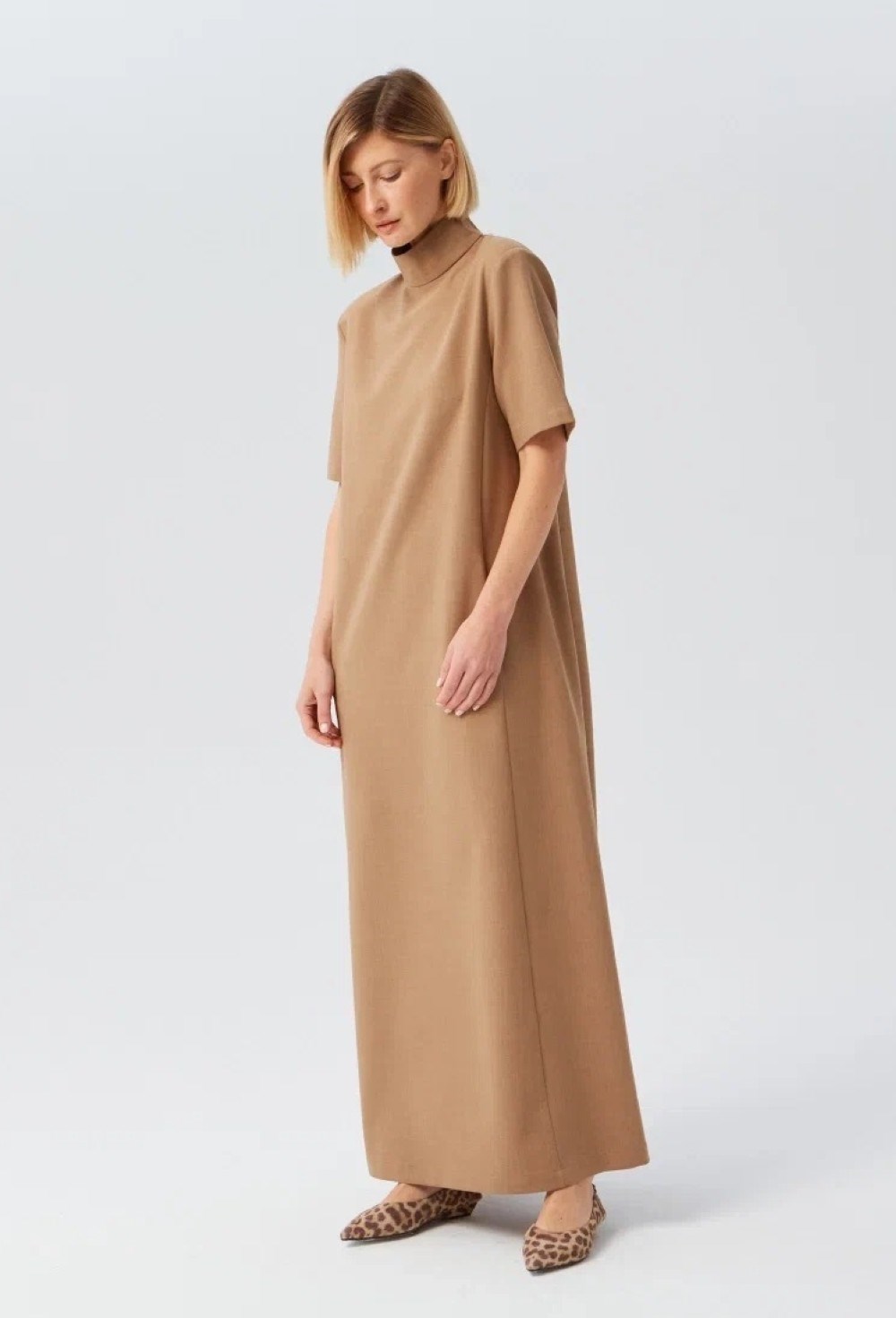 Платье с воротником-стойкой - фото 91765