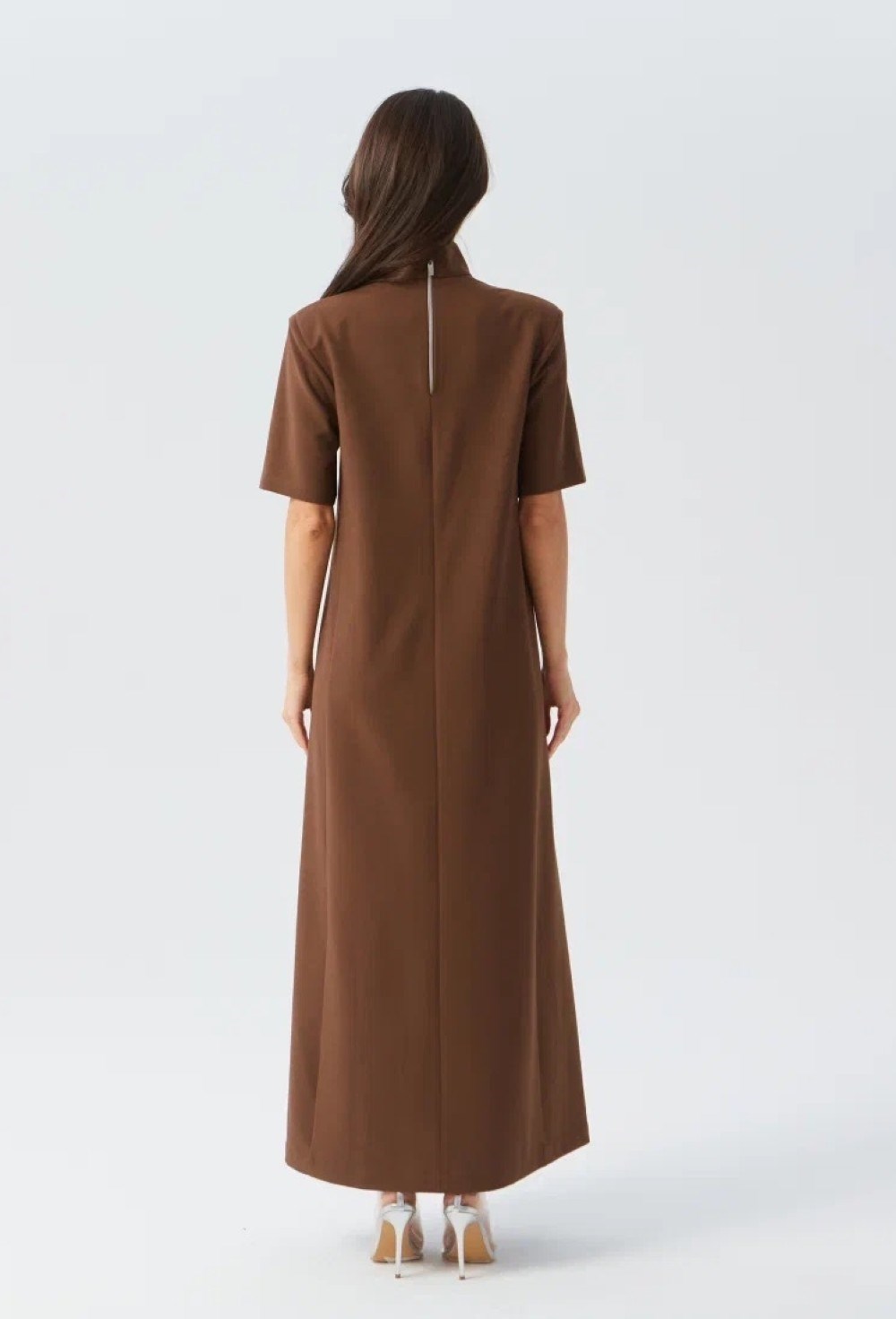 Платье с воротником-стойкой - фото 91768