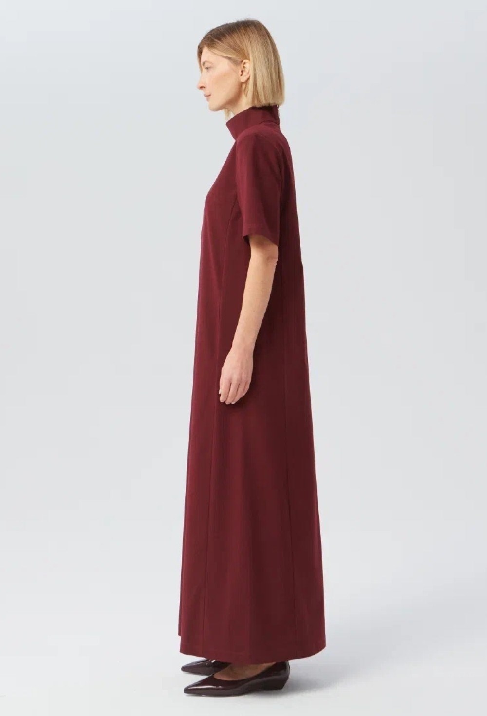 Платье с воротником-стойкой - фото 91773