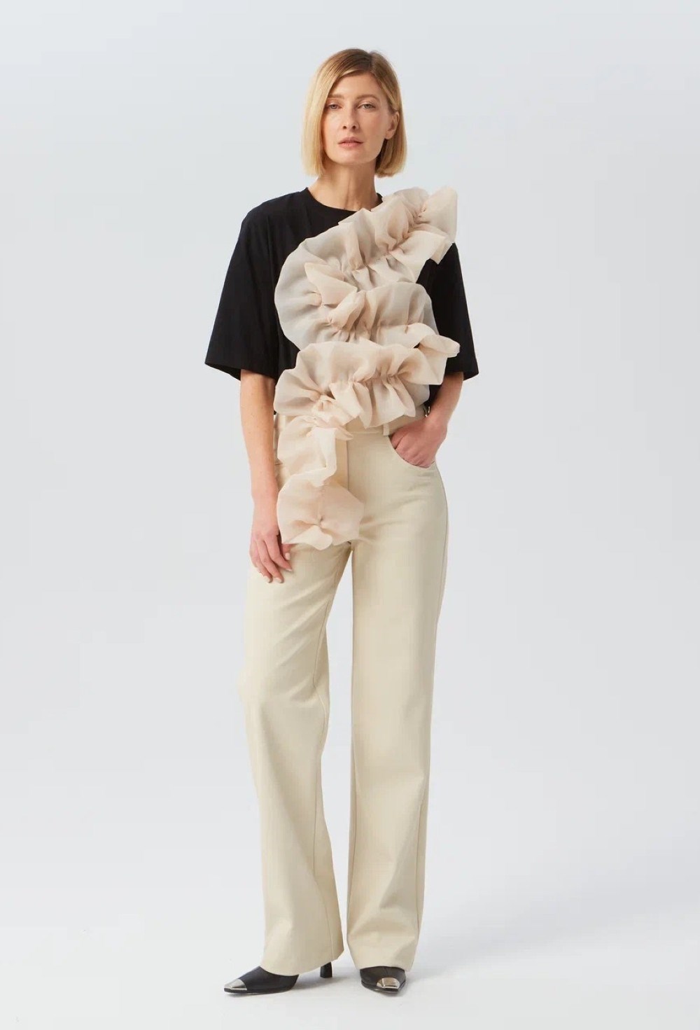 Футболка с декором - фото 91804