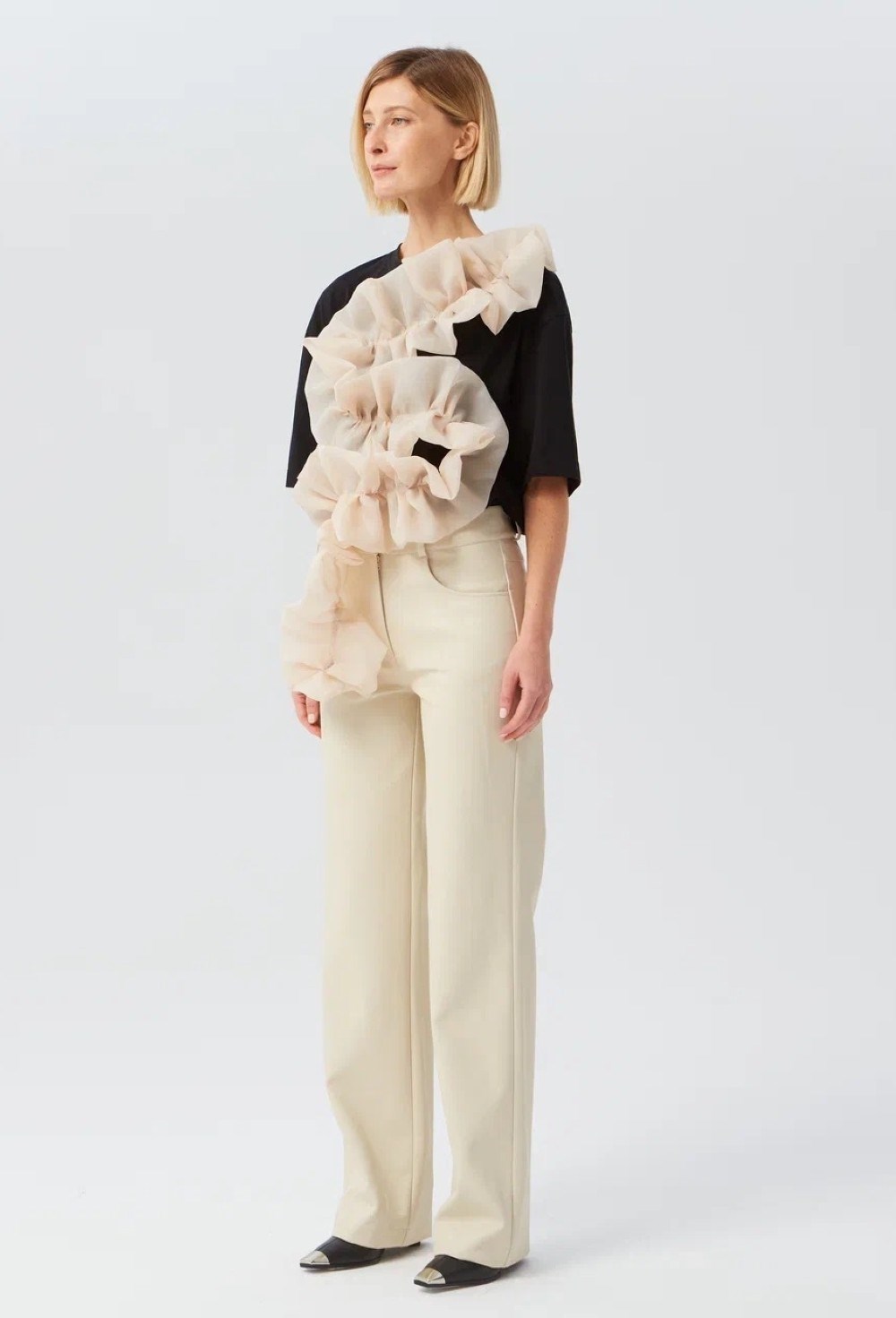 Футболка с декором - фото 91806