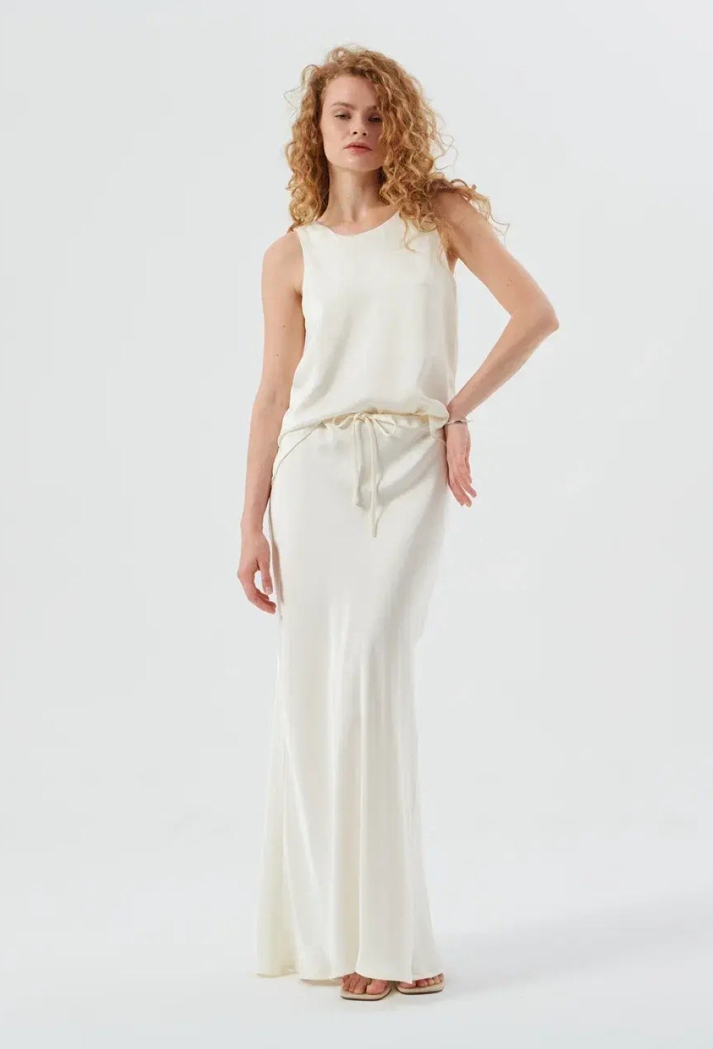 Топ из сатина - фото 91822