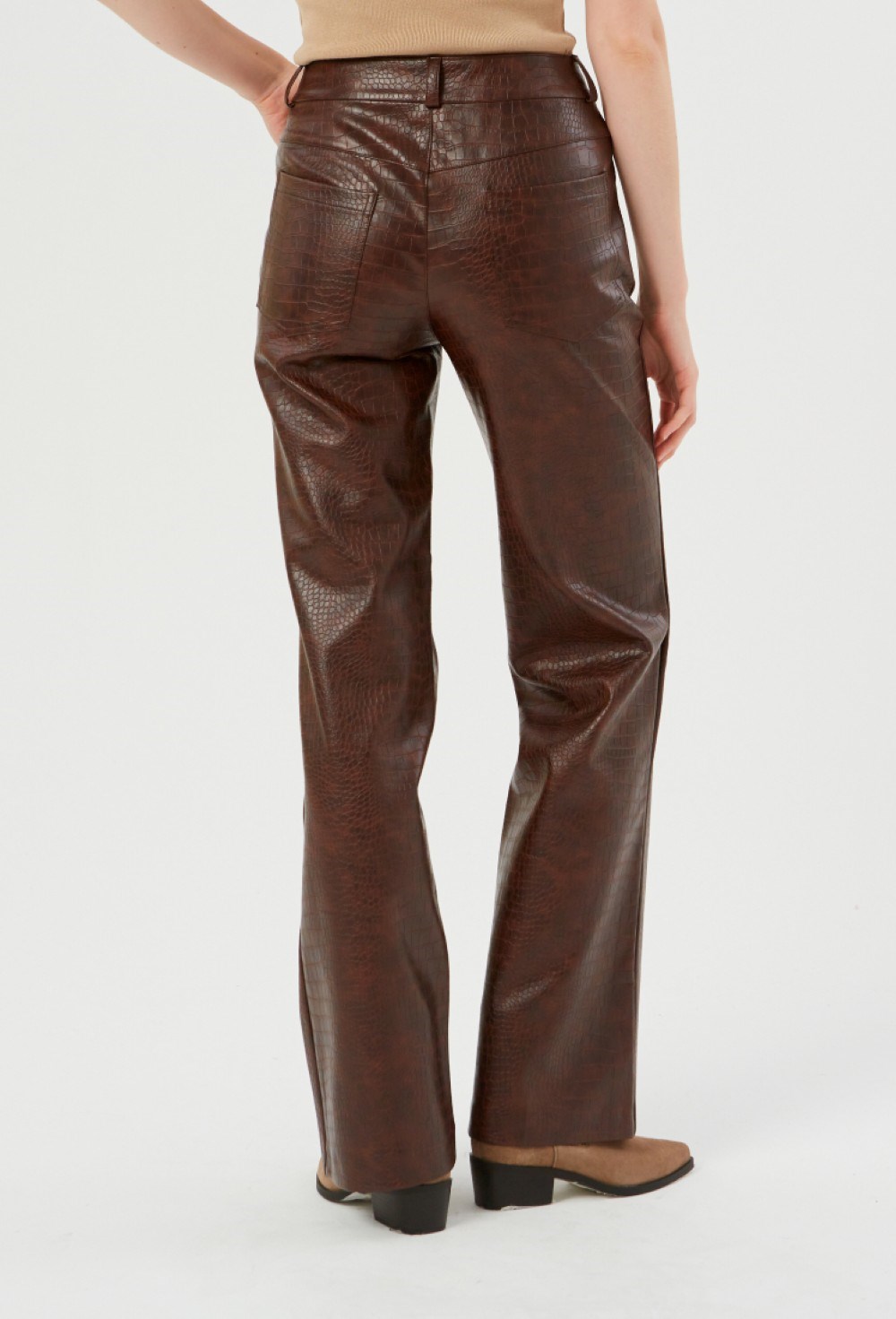 Брюки из экокожи - фото 91840