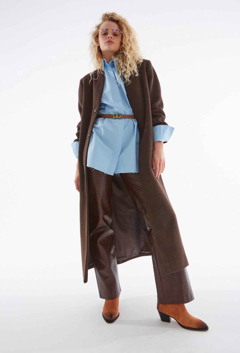 Брюки из экокожи - фото 91843