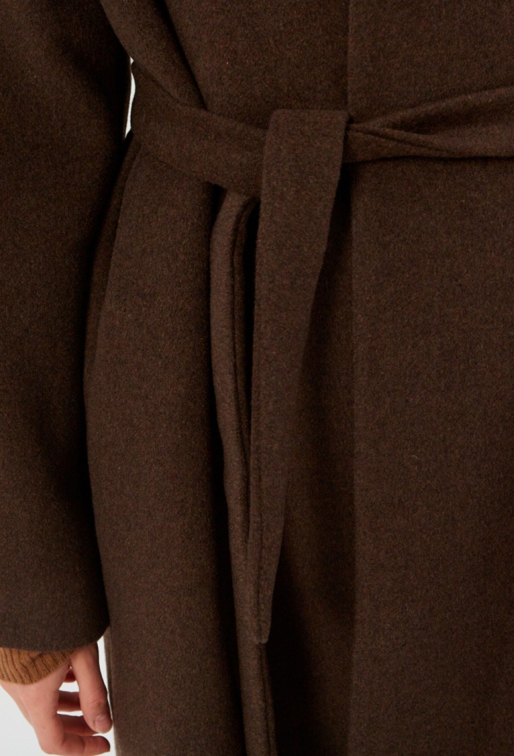 Пальто удлиненное с воротником - фото 91883